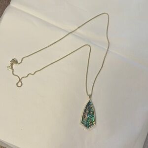 Kendra Scott Abalone Long Pendant Necklace